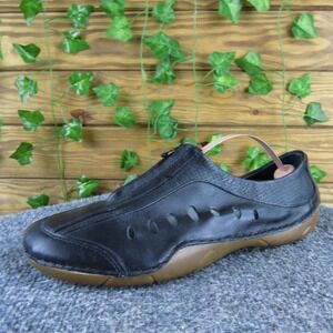 Propet Camille Black Leather Slip-On Comfort Shoes Women's Size 8 Casual Walking